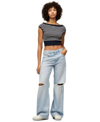 Tommy Jeans - Women's Mia Mid-Rise Relaxed Straight Jeans