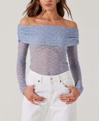 ASTR the Label - Women's Lace Off-The-Shoulder Top