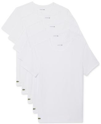 Lacoste - Men's Slim Fit Crewneck Undershirts - 5-pack