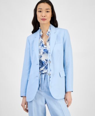 Anne Klein - Women's Notch-Lapel Button-Front Blazer