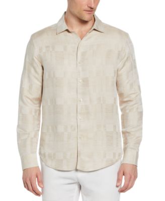 Cubavera - Men's Textured Button-Down Shirt