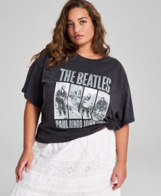 And Now This - Plus Size The Beatles Graphic Band T-Shirt