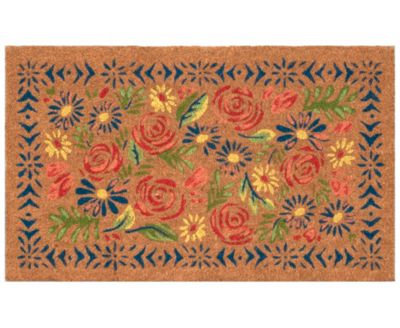Liora Manne' - Natura Block Print Flowers Rug Collection