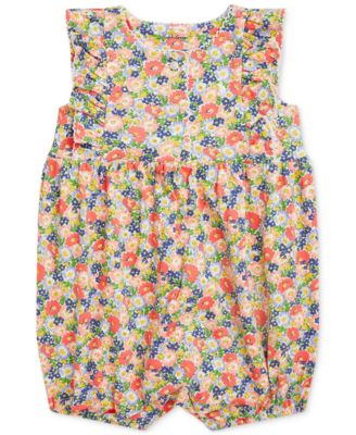 Polo Ralph Lauren - Baby Ruffled Floral Shortall