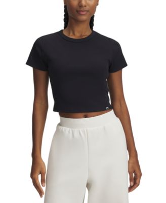 Under Armour - Women's UA Rival Ribbed Cropped T-Shirt