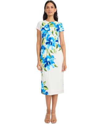 Maggy London - Women's Short-Sleeve Midi Dress