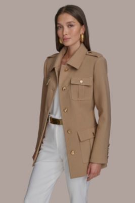 Donna Karan New York - Women's Belted Crepe Jacket