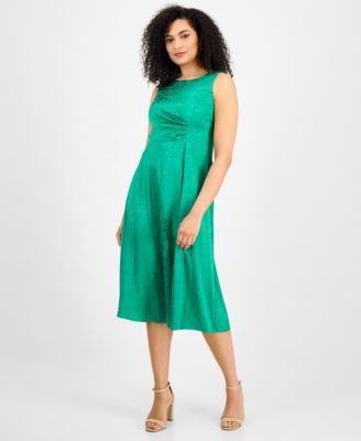 Connected - Women's Jacquard Midi Dress
