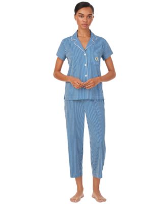 Lauren Ralph Lauren - Petite Short-Sleeve Cropped Pajama Set