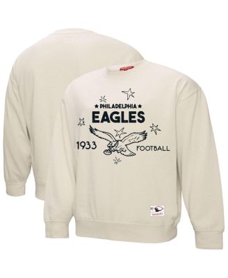Mitchell & Ness - Women's Cream Philadelphia Eagles Shooting Stars Pullover Sweatshirt