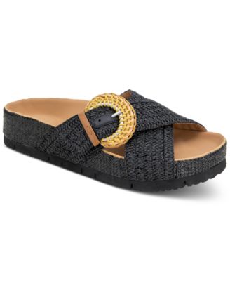 Gentle Souls - Women's Louisa Buckled Slide Sandals