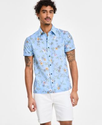 Sun + Stone - Men's Clyde Floral Linen Blend Shirt
