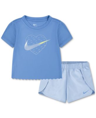 Nike - Little Kids 2-Pc. Dri-FIT Crewneck Tee & Short Set
