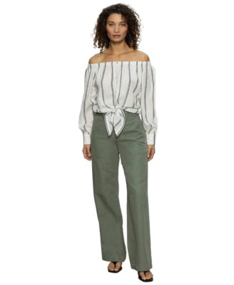 Sanctuary - Women's Striped Ballet Tie Top