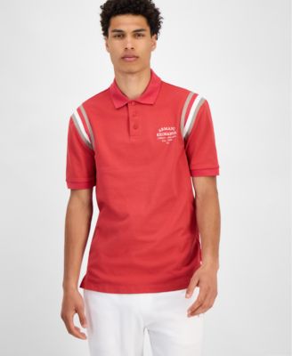 A|X Armani Exchange - Men's Stripe Logo Polo Shirt