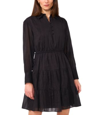 1.STATE - Women's Long-Sleeve Tiered Mini Dress