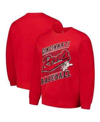 Stitches - Men's Red Cincinnati Reds Pullover Sweatshirt