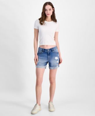 Celebrity Pink - Juniors Frayed Cuff Shorts