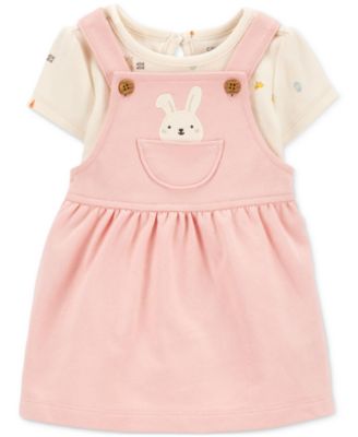 Carter's - Baby Girls 2-Pc. Bunny Bodysuit & Jumper Set