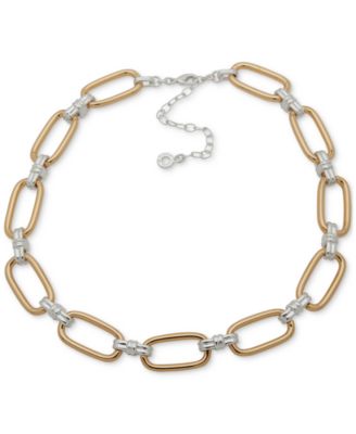 Anne Klein - Two-Tone Link Collar Necklace