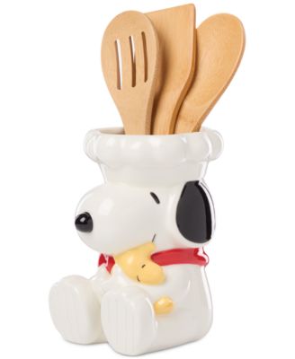 Lenox - Chef Snoopy Figural Utensil Crock 4-Pc. Set