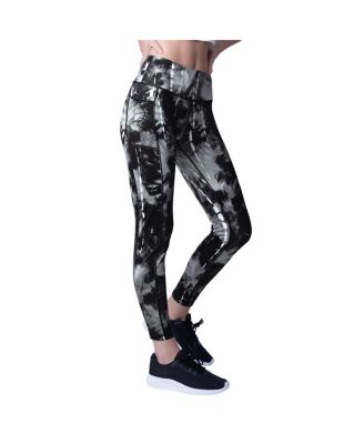 MSX by Michael Strahan - Women's Black Philadelphia Eagles Serena Tie-Dye Leggings