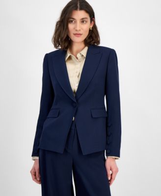 Tahari ASL - Women's Peak-Lapel Button-Cuff Jacket