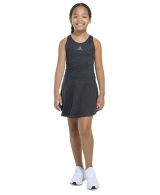 adidas - Big Girls M&eacute;lange Flounce Racerback Sleeveless Dress