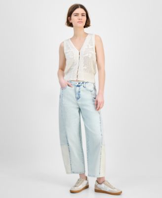And Now This - Petite The Barrel High-Rise Jeans