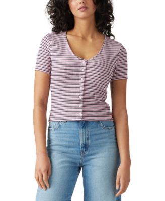 Levi's - Women's Muse Short-Sleeve Button-Front Top