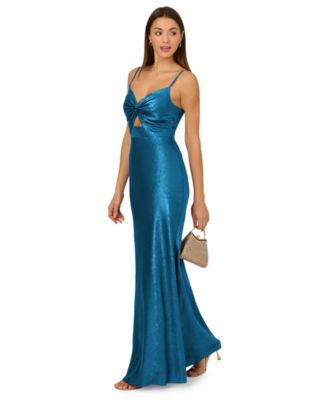 Adrianna - Women's V-Neck Twist Sleeveless Gown