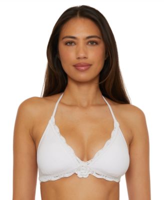 Becca - Women's Colette Flower Halter Bikini Top