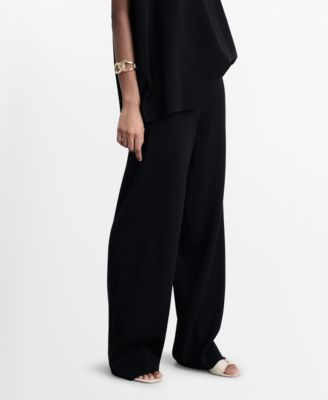 MANGO - Women's Straight Knitted Trousers