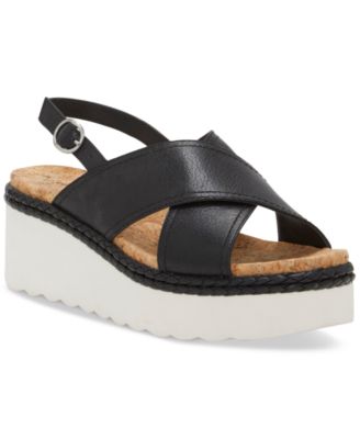 Lucky Brand - Women's Pebina Crossband Platform Wedge Sandals