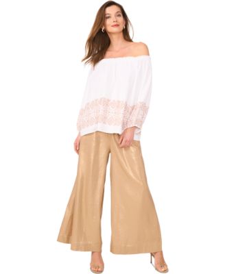 Vince Camuto - Women's Off-The-Shoulder 3/4-Sleeve Top