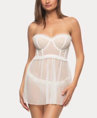Jezebel - Size XL Margot Longline Strapless Babydoll with g-string 999546