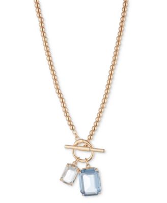 Lauren Ralph Lauren - Gold-Tone Mixed Stone 16" Pendant Necklace