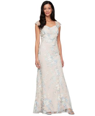 Alex Evenings - Women's Embroidered Sweetheart-Neck Mermaid Gown