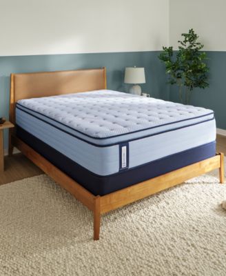 Sealy - Posturepedic Seafield 14" Soft Euro Pillowtop Mattress Set - Full