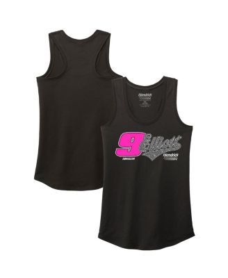 Hendrick Motorsports Team Collection - Women's Black Chase Elliott Name Number Racer Back Tank Top
