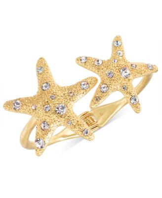 I.N.C. International Concepts - Gold-Tone Crystal Starfish Cuff Bracelet