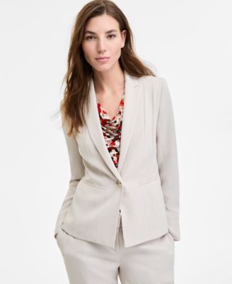 Kasper - Women's Seamed One-Button Blazer