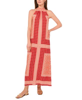 Vince Camuto - Women's Tile-Print Sleeveless Maxi Dress