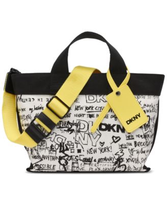 DKNY - Brady Medium Logo Graffiti Crossbody Bag