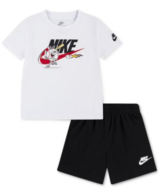 Nike - Toddler Boys Graphic T-Shirt & Mesh Shorts, 2 Piece Set