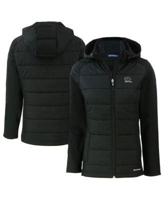 Cutter & Buck - Women's Black South Carolina Gamecocks Vault Evoke Hybrid Eco Softshell Full-Zip Hooded Jacket