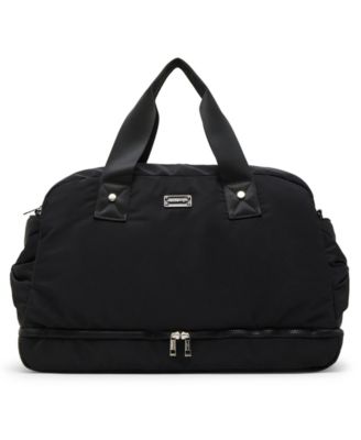 Madden Girl - Nylon Bow Detail Zip Bottom Weekender