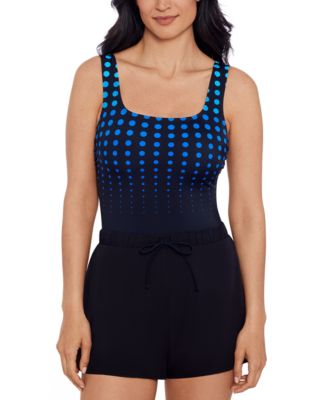 ShapeSolver Sport by Mimi Flamingo - Women's Scoop-Neck Runaround Swimsuit