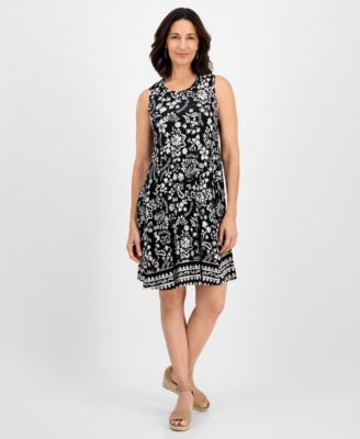 Style & Co - Women's Paisley-Print Flip-Flop Dress, Exclusively at Macy's