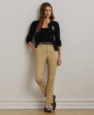 Lauren Ralph Lauren - Petite Double-Faced Stretch Cotton Pants